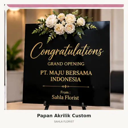 Papan Bunga Akrilik Jababeka